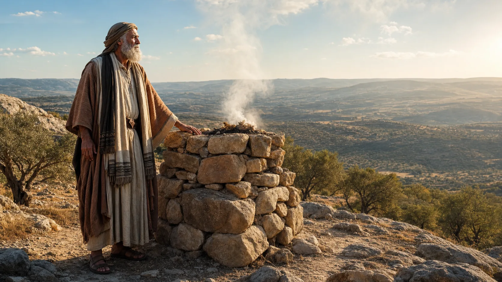 Biblical scene illustrating Genesis chapter 13