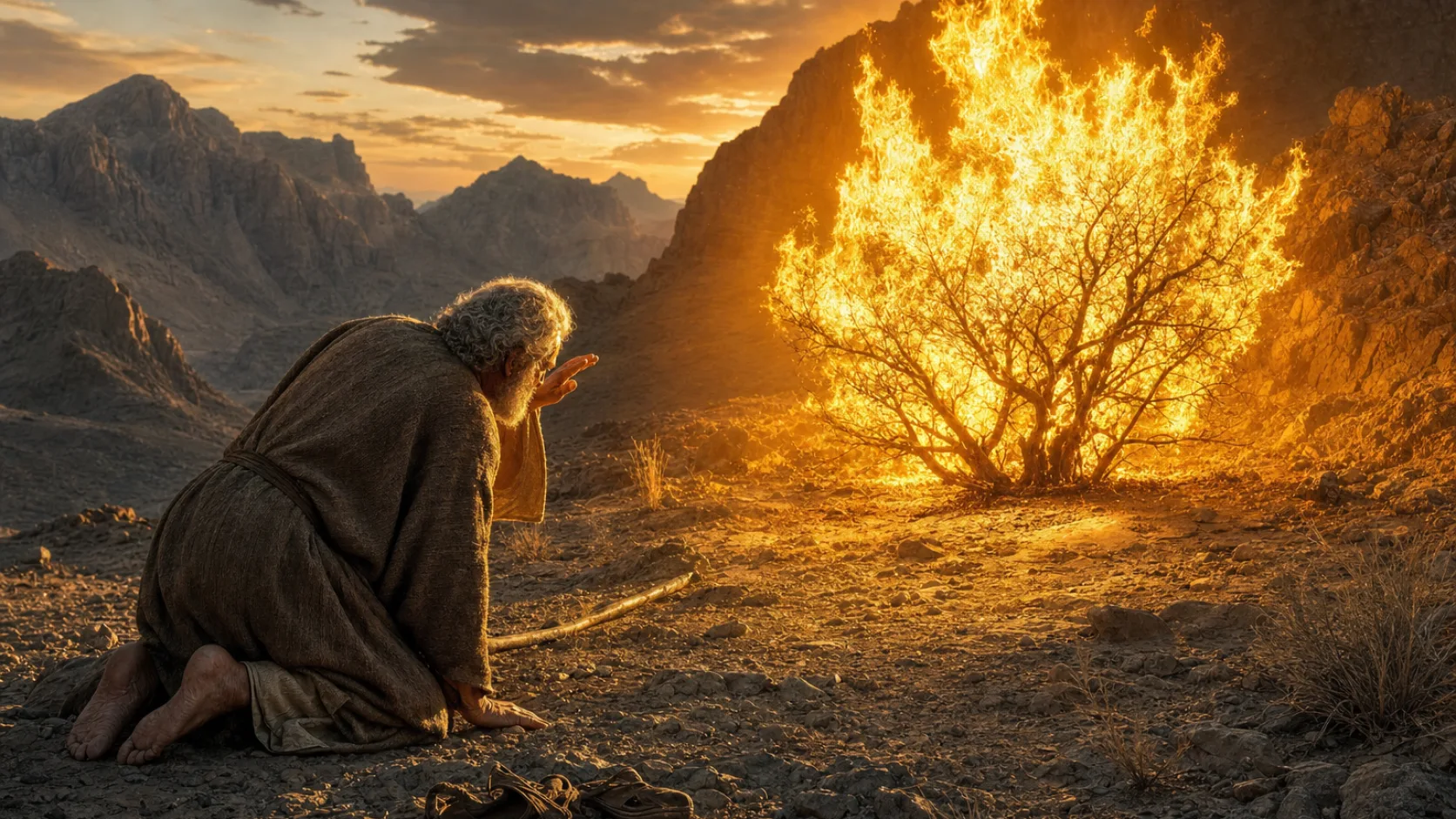 Angel of the Lord at the burning bush