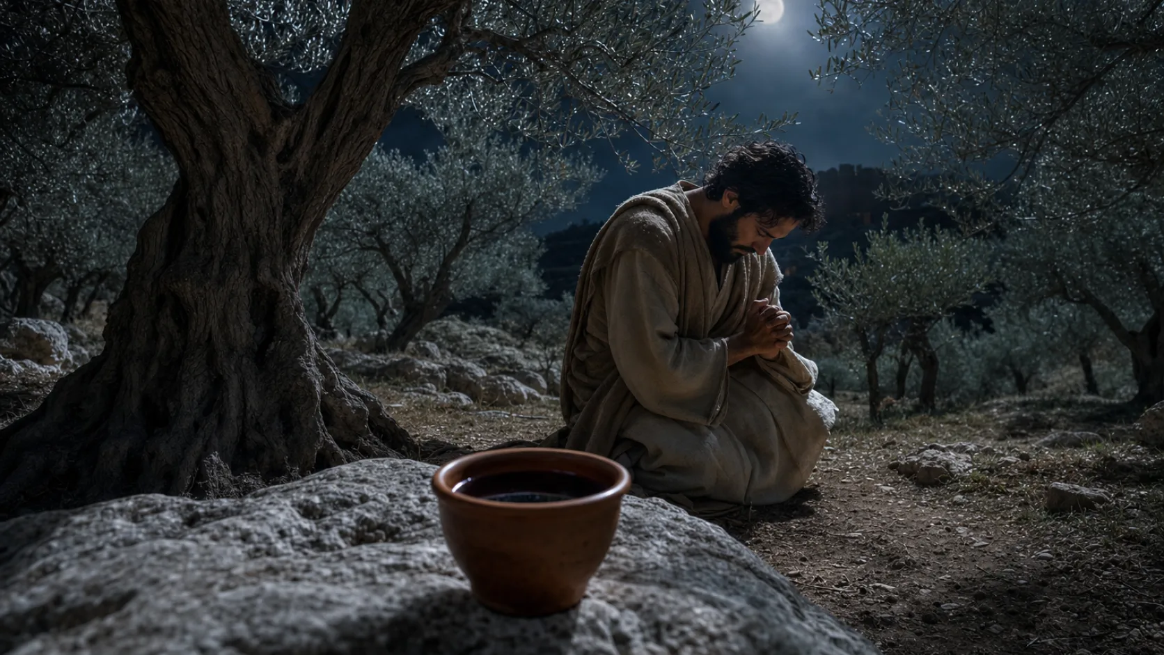 Cup of Wrath in a detailed biblical historical scene