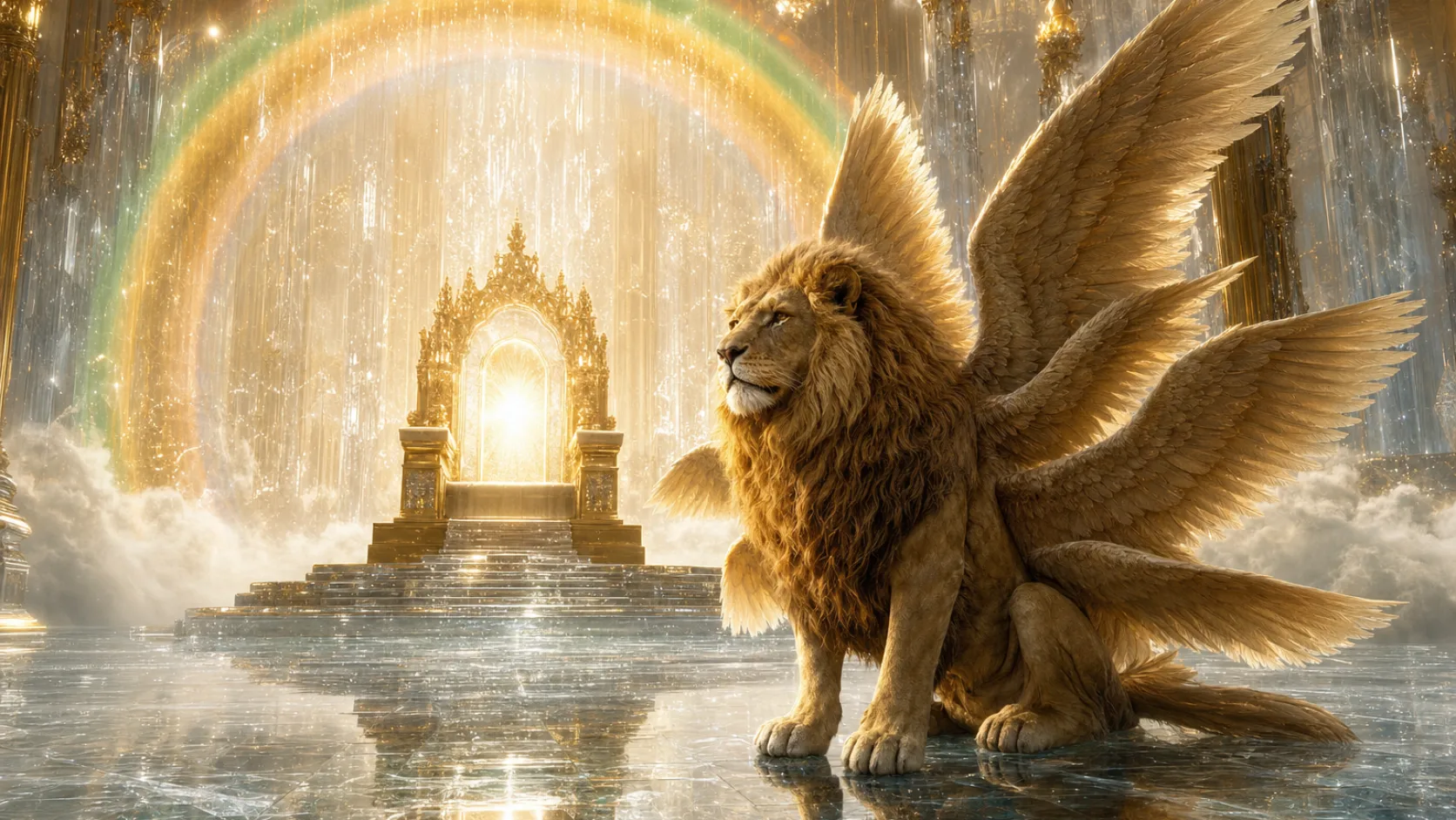 First living creature like a lion