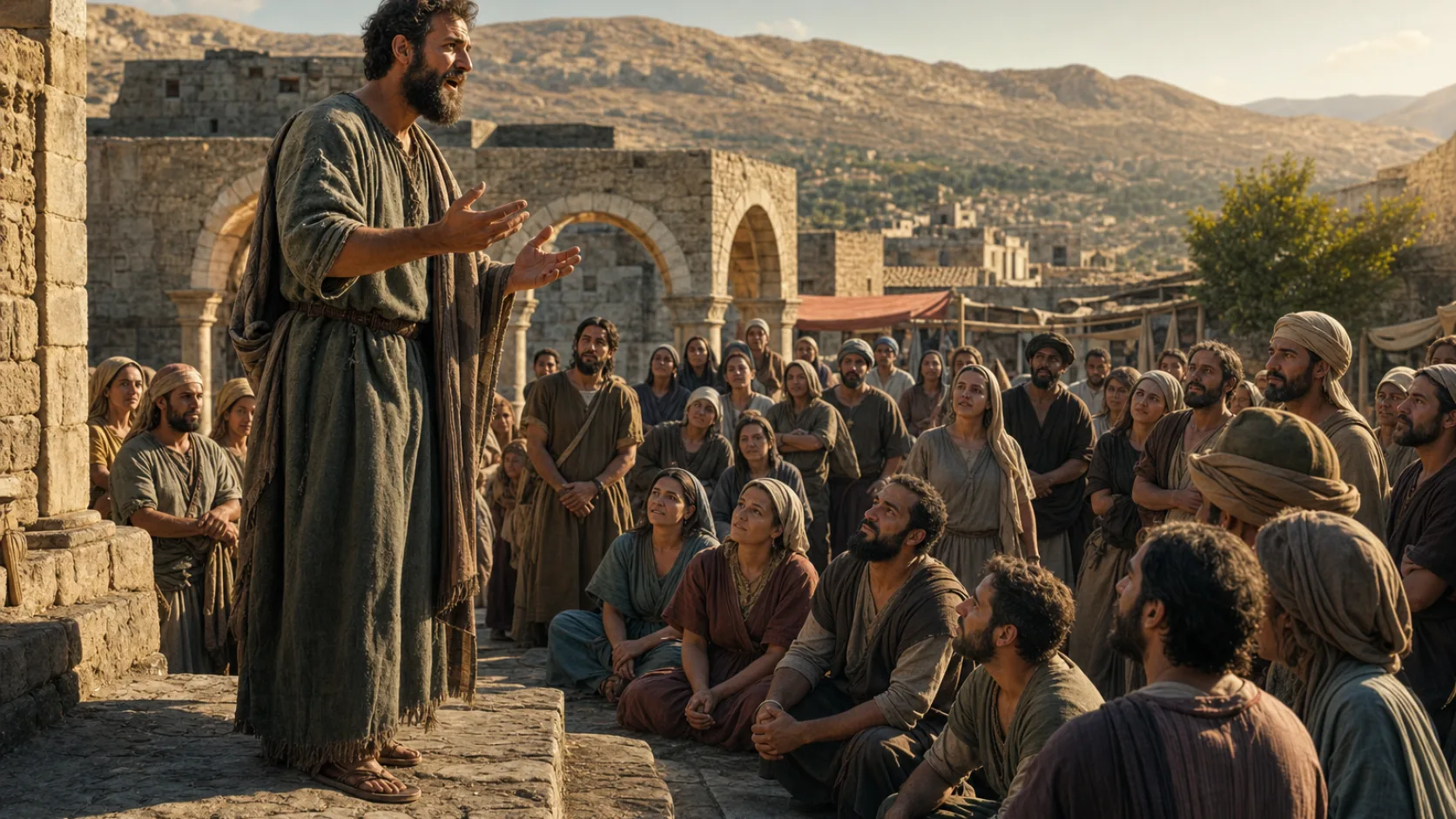 Galatians in a biblical historical scene