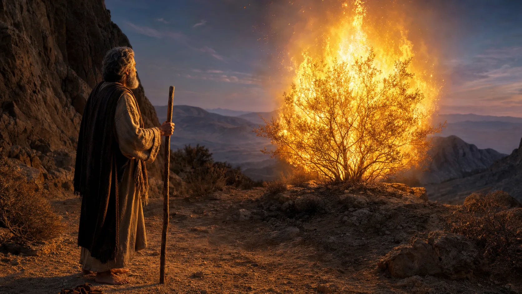 Biblical scene illustrating God Promises Deliverance