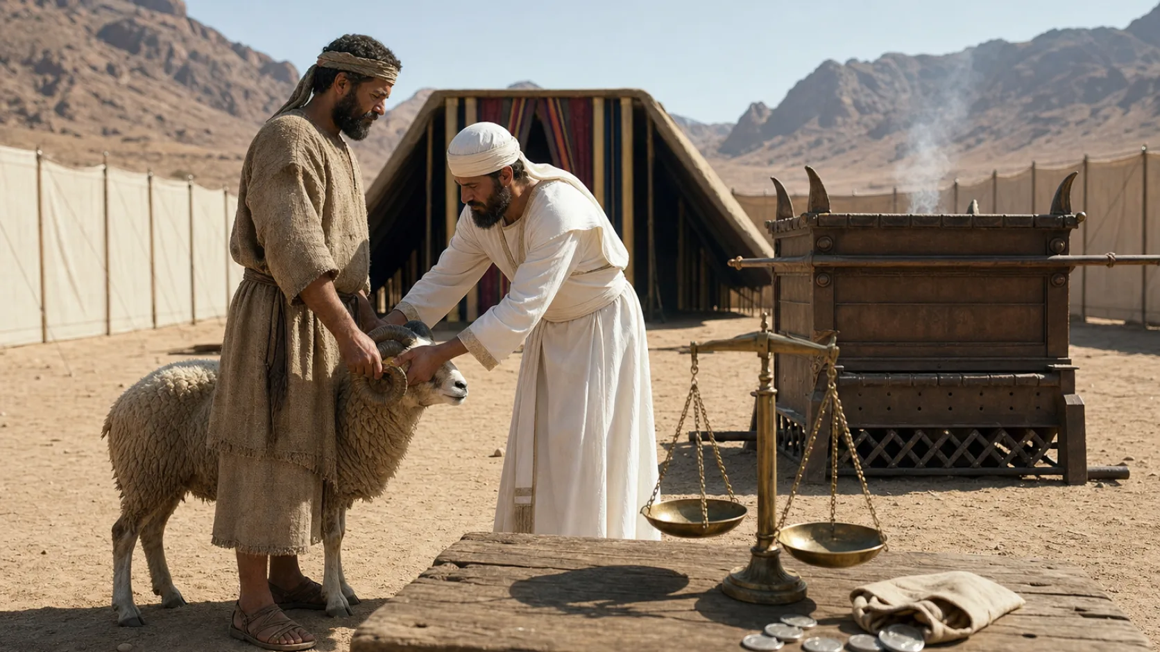 Guilt Offering biblical scene