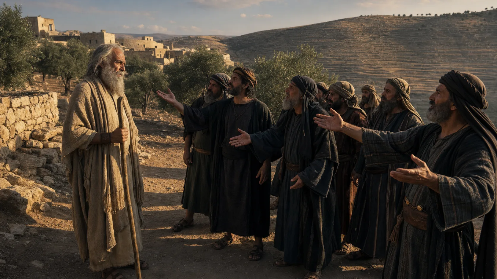 Biblical scene illustrating Israel Demands a King