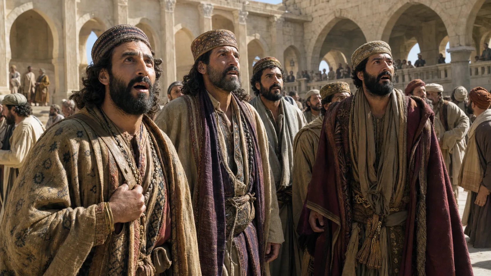 Parthians in a biblical historical scene
