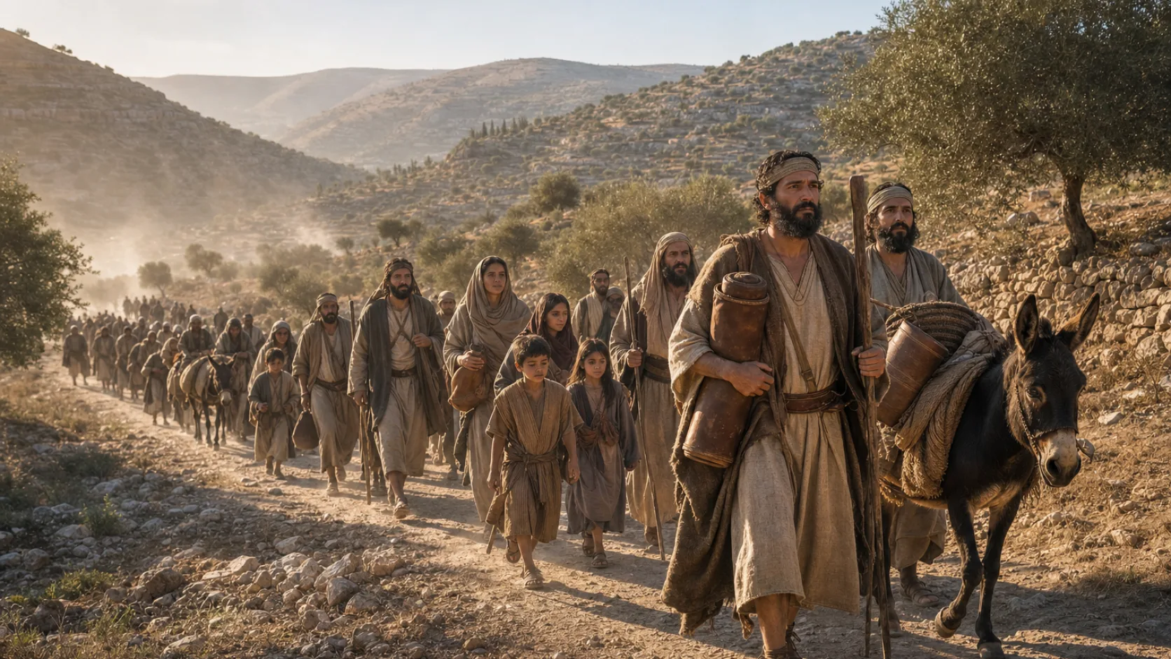 Biblical scene illustrating Priests and Levites Leave the Northern Kingdom for Judah