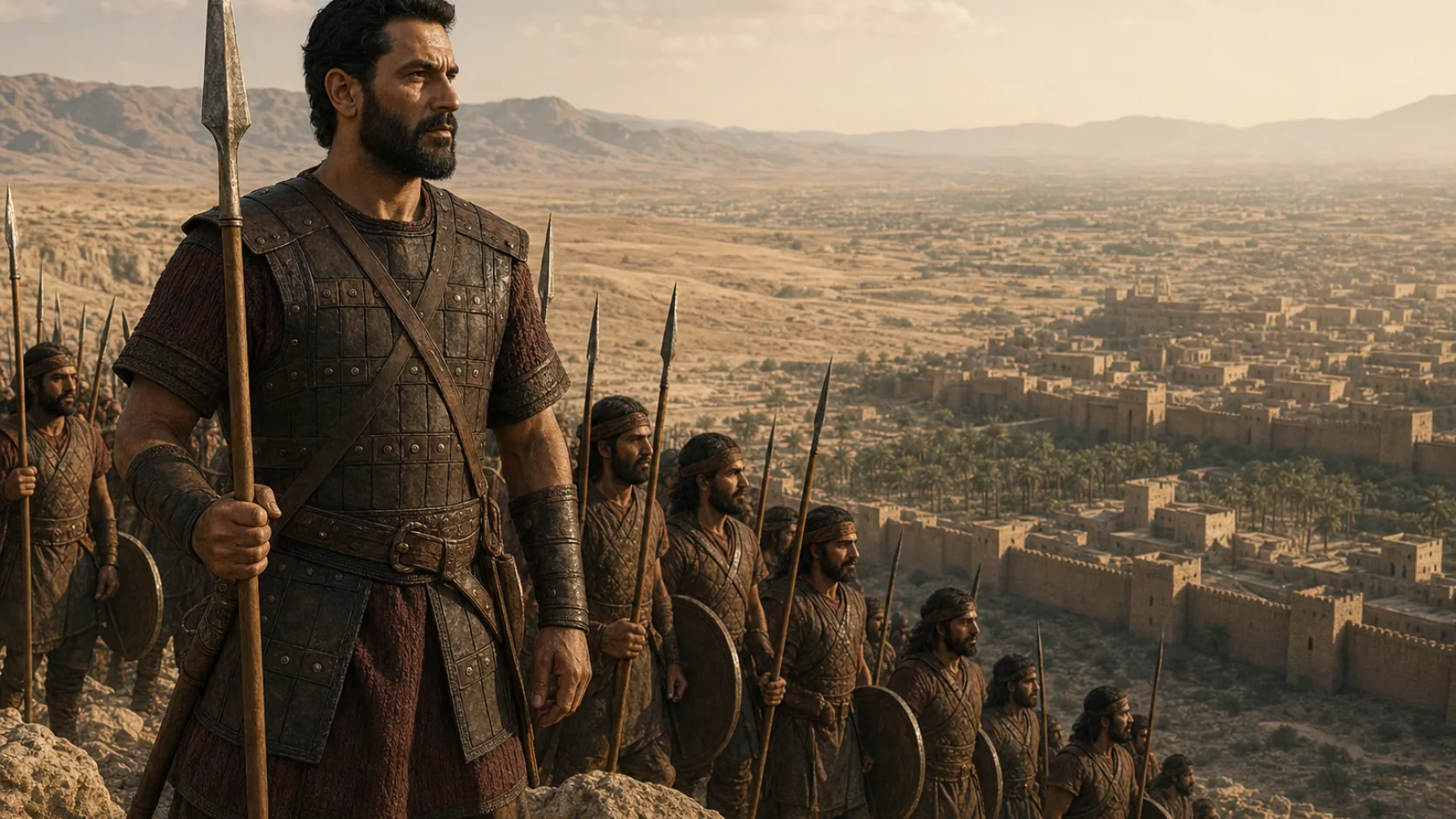 Biblical scene illustrating Rezon Becomes an Adversary of Israel