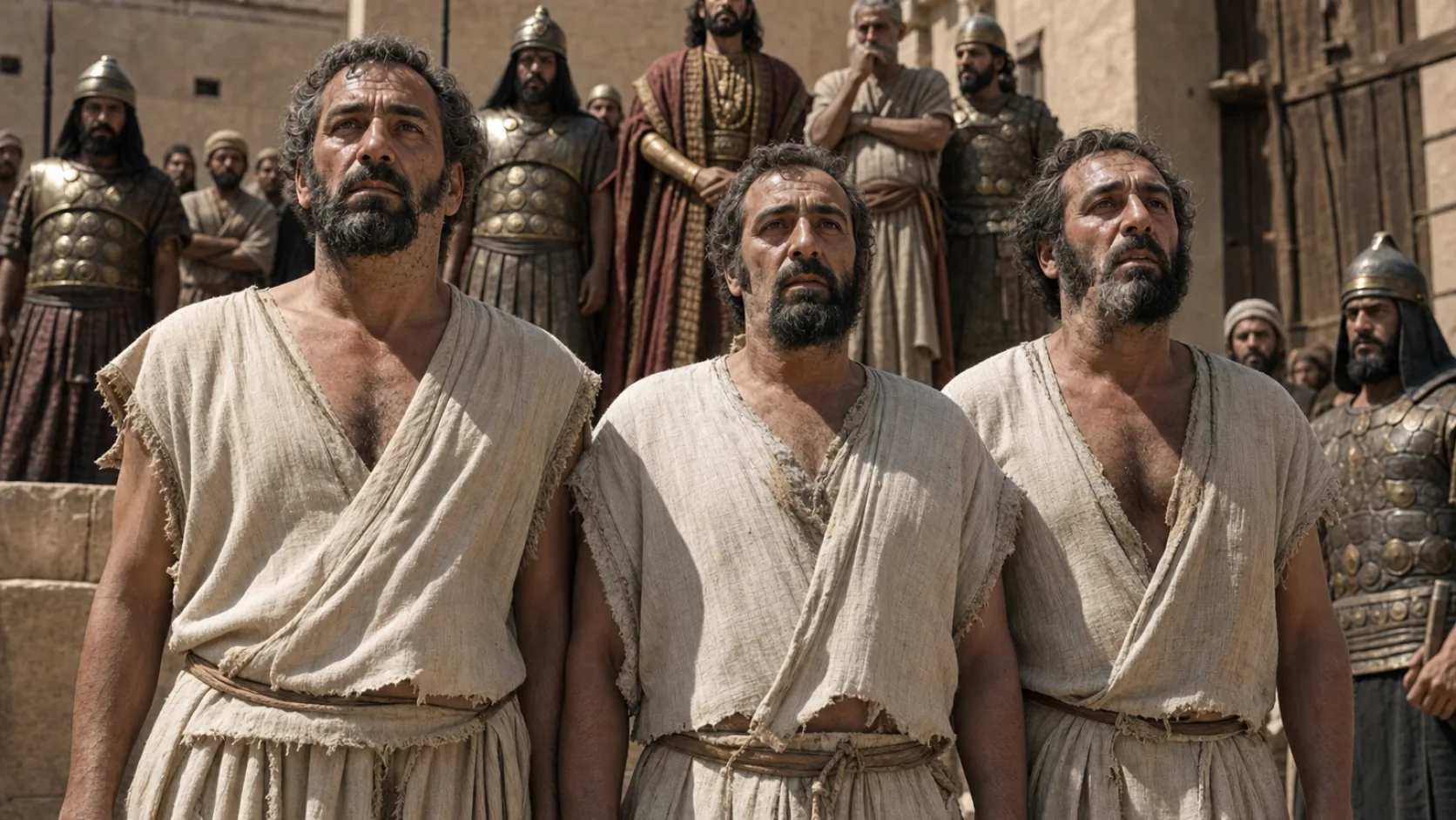 Biblical scene illustrating The Ammonites Humiliate David's Messengers