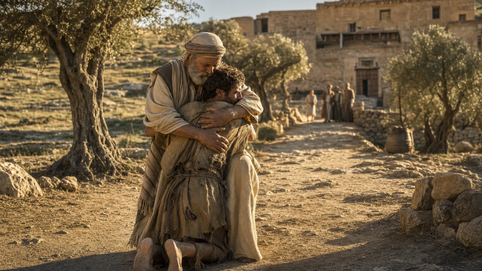 The Parable of the Prodigal Son biblical scene
