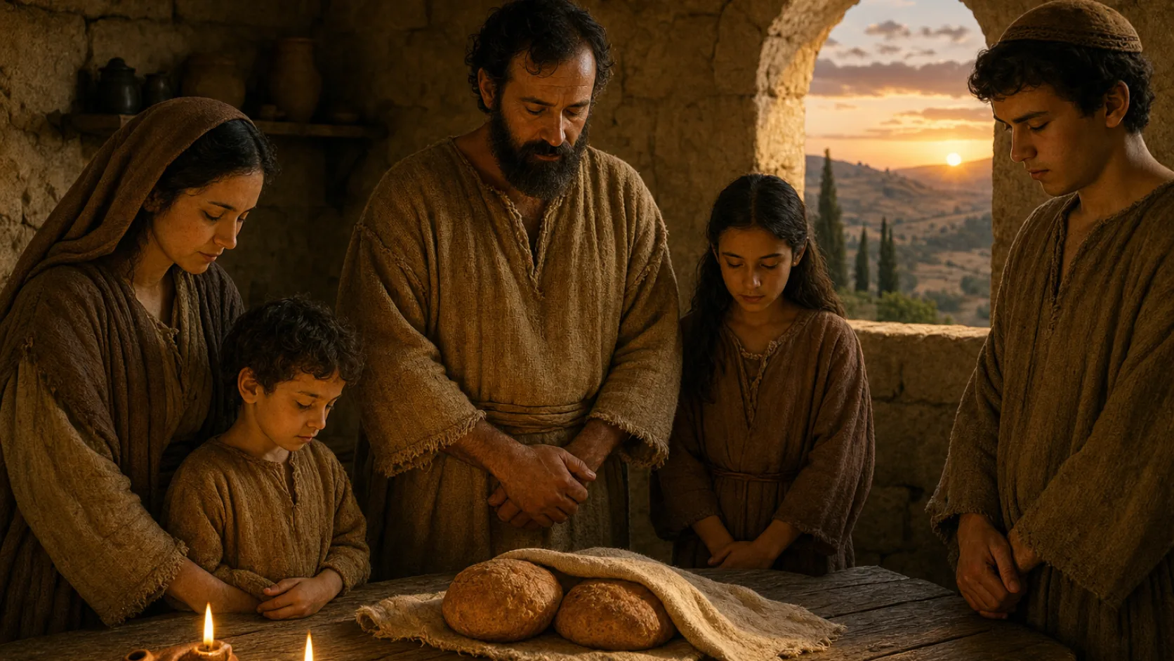Weekly Sabbath biblical scene